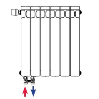 Нижнее подключение